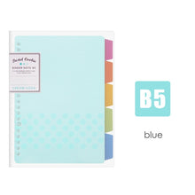 Load image into Gallery viewer, JIANWU japan KOKUYO Macaron note book loose leaf inner core A5 B5 notebook diary plan binder office school supplies ring binder