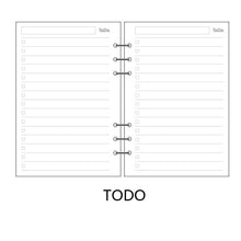 Load image into Gallery viewer, Transparent loose leaf binder loose strap loose leaf inner core A6 A7 note book journal a5 planner office supplies