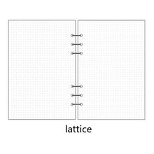 Load image into Gallery viewer, Transparent loose leaf binder loose strap loose leaf inner core A6 A7 note book journal a5 planner office supplies