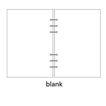 Load image into Gallery viewer, Transparent loose leaf binder loose strap loose leaf inner core A6 A7 note book journal a5 planner office supplies