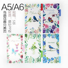 Load image into Gallery viewer, Transparent loose leaf binder loose strap loose leaf inner core A6 A7 note book journal a5 planner office supplies