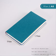 Load image into Gallery viewer, Soft Business Leather Diary Notebook A6 A5 B5 Pu Travelers Journal Thicken School Office Meeting Record Notepad Handbook