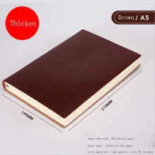 Load image into Gallery viewer, Soft Business Leather Diary Notebook A6 A5 B5 Pu Travelers Journal Thicken School Office Meeting Record Notepad Handbook
