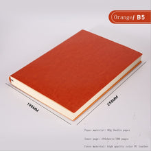 Load image into Gallery viewer, Soft Business Leather Diary Notebook A6 A5 B5 Pu Travelers Journal Thicken School Office Meeting Record Notepad Handbook