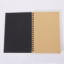Load image into Gallery viewer, Sketchbook Diary for Drawing Painting Graffiti Soft Cover Black Paper Sketch Book Memo Pad Notebook Office School Supplies Gift