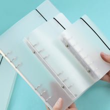 Load image into Gallery viewer, A7 A6 A5 Transparent Loose Leaf Binder Notebook Inner Core Cover Note Book Journal Planner Office Stationery Supplies