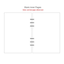 Load image into Gallery viewer, A7 A6 A5 Transparent Loose Leaf Binder Notebook Inner Core Cover Note Book Journal Planner Office Stationery Supplies