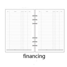 Load image into Gallery viewer, Transparent loose leaf binder loose strap loose leaf inner core  A6 A7 note book journal a5 planner office supplies
