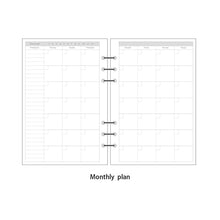 Load image into Gallery viewer, Transparent loose leaf binder loose strap loose leaf inner core  A6 A7 note book journal a5 planner office supplies
