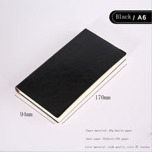 Load image into Gallery viewer, Soft Business Leather Diary Notebook A6 A5 B5 Pu Travelers Journal Thicken School Office Meeting Record Notepad Handbook
