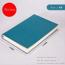 Load image into Gallery viewer, Soft Business Leather Diary Notebook A6 A5 B5 Pu Travelers Journal Thicken School Office Meeting Record Notepad Handbook
