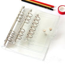 Load image into Gallery viewer, A7 A6 A5 Transparent Loose Leaf Binder Notebook Inner Core Cover Note Book Journal Planner Office Stationery Supplies
