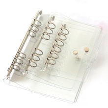 Load image into Gallery viewer, A7 A6 A5 Transparent Loose Leaf Binder Notebook Inner Core Cover Note Book Journal Planner Office Stationery Supplies
