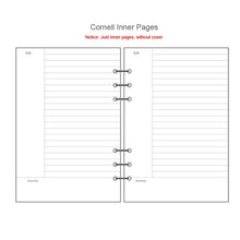 Load image into Gallery viewer, A7 A6 A5 Transparent Loose Leaf Binder Notebook Inner Core Cover Note Book Journal Planner Office Stationery Supplies
