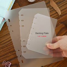 Load image into Gallery viewer, A7 A6 A5 Transparent Loose Leaf Binder Notebook Inner Core Cover Note Book Journal Planner Office Stationery Supplies
